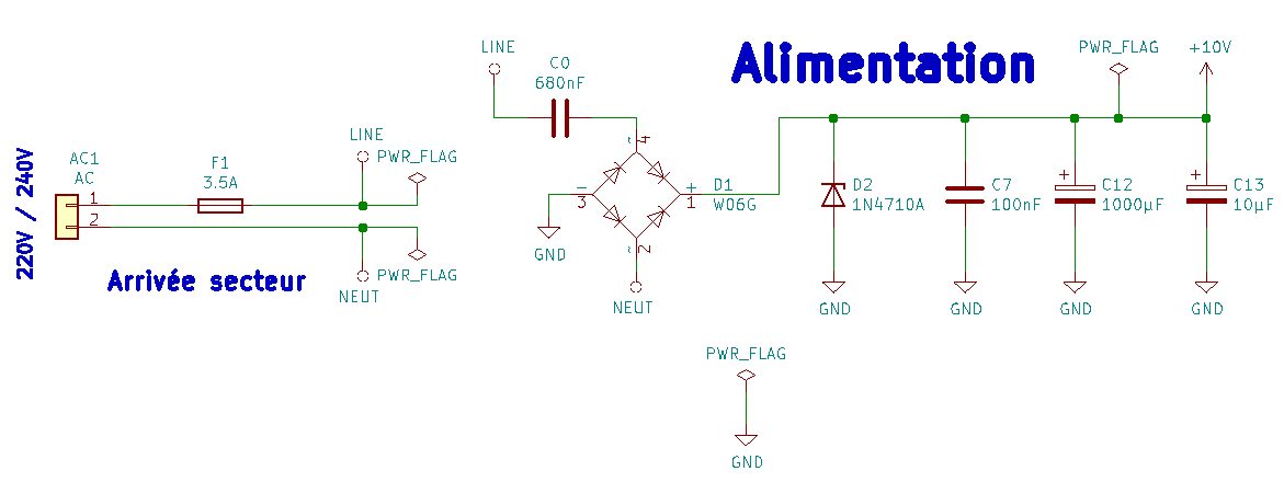 Schéma alimentation